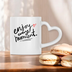 Enjoy every moment, ceramic 330ml mug